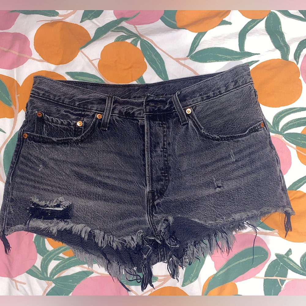Women’s Levi shorts, size 30, washed out black